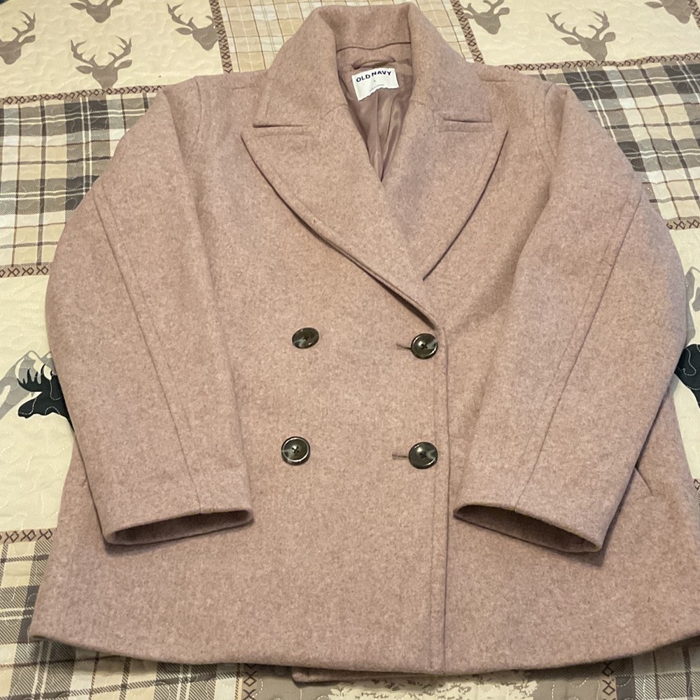 Old Navy Women's Blush Pea Coat